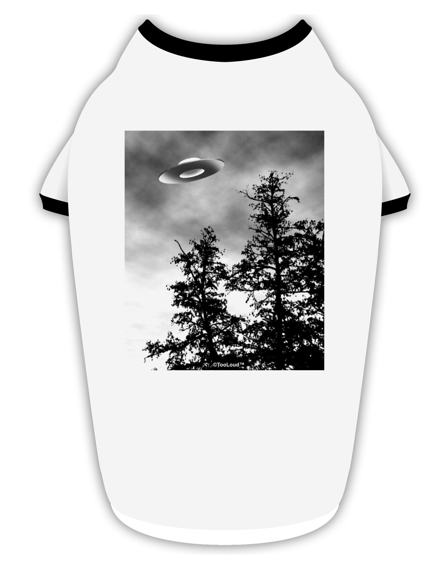 UFO Sighting - Extraterrestrial Stylish Cotton Dog Shirt by TooLoud-Dog Shirt-TooLoud-White-with-Black-Small-Davson Sales