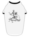 Aquarius Illustration Stylish Cotton Dog Shirt-Dog Shirt-TooLoud-White-with-Black-XL-Davson Sales
