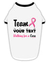 Personalized Team -Name- Breast Cancer Walk - Walking for a Cure Stylish Cotton Dog Shirt-Dog Shirt-TooLoud-White-with-Black-Small-Davson Sales