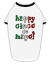 Happy Cinco de Mayo - Cactus Design Stylish Cotton Dog Shirt by TooLoud-Dog Shirt-TooLoud-White-with-Black-Small-Davson Sales