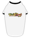 Fruity Text Stylish Cotton Dog Shirt-Dog Shirt-TooLoud-White-with-Black-Small-Davson Sales