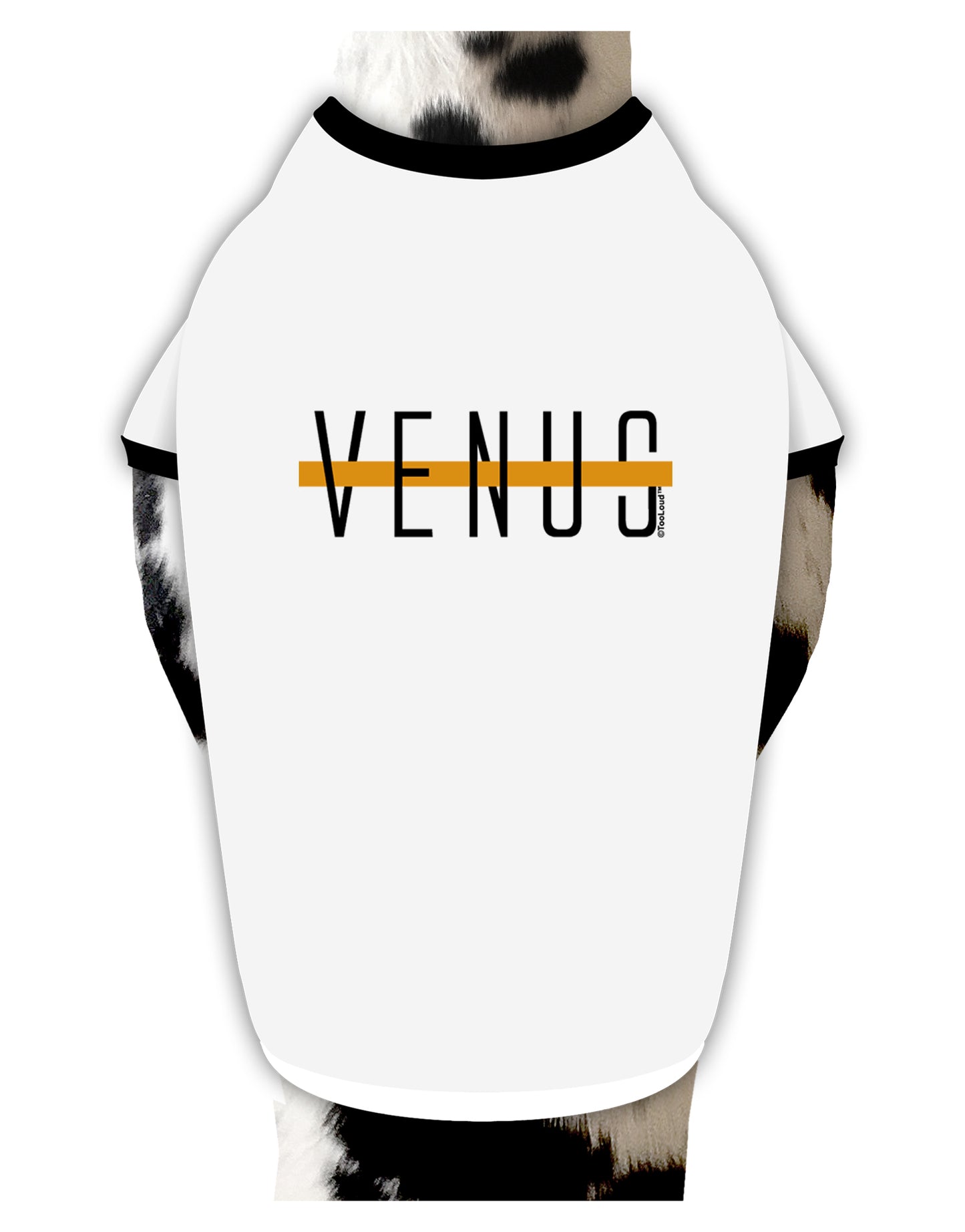 Planet Venus Text Only Dog Shirt by TooLoud-Dog Shirt-TooLoud-White-with-Black-Small-Davson Sales
