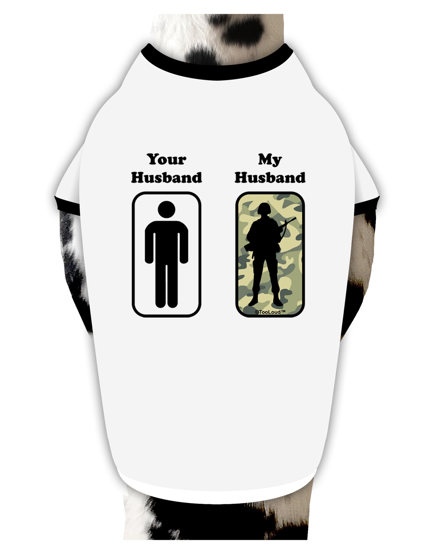 Your Husband My Husband Dog Shirt by TooLoud-Dog Shirt-TooLoud-White-with-Black-Small-Davson Sales
