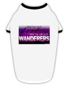 We're All Just Wanderers Stylish Cotton Dog Shirt-Dog Shirt-TooLoud-White-with-Black-Small-Davson Sales