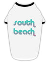 South Beach Color Scheme Design Stylish Cotton Dog Shirt by TooLoud-Dog Shirt-TooLoud-White-with-Black-Small-Davson Sales