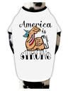 TooLoud America is Strong We will Overcome This Dog Shirt-Dog Shirt-TooLoud-White-with-Black-Small-Davson Sales