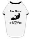 Personalized Cabin 4 Demeter Stylish Cotton Dog Shirt-Dog Shirt-TooLoud-White-with-Black-Small-Davson Sales