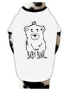 Baby Bear Dog Shirt White with Black XL Tooloud