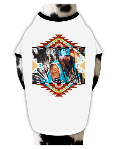 Native American Dancer 2 Dog Shirt-Dog Shirt-TooLoud-White-with-Black-Small-Davson Sales