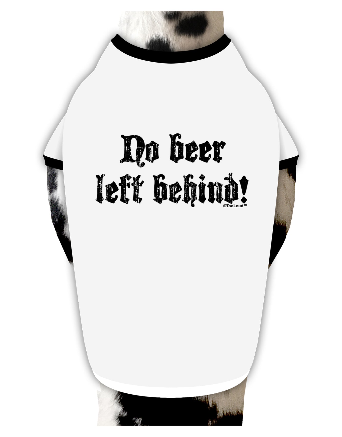 No Beer Left Behind Dog Shirt by TooLoud-Dog Shirt-TooLoud-White-with-Black-Small-Davson Sales
