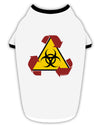 Recycle Biohazard Sign Stylish Cotton Dog Shirt by TooLoud-Dog Shirt-TooLoud-White-with-Black-Small-Davson Sales