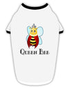 Queen Bee Text Stylish Cotton Dog Shirt-Dog Shirt-TooLoud-White-with-Black-Small-Davson Sales