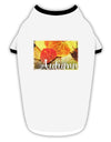 Colorado - Autumn Text Stylish Cotton Dog Shirt-Dog Shirt-TooLoud-White-with-Black-Small-Davson Sales