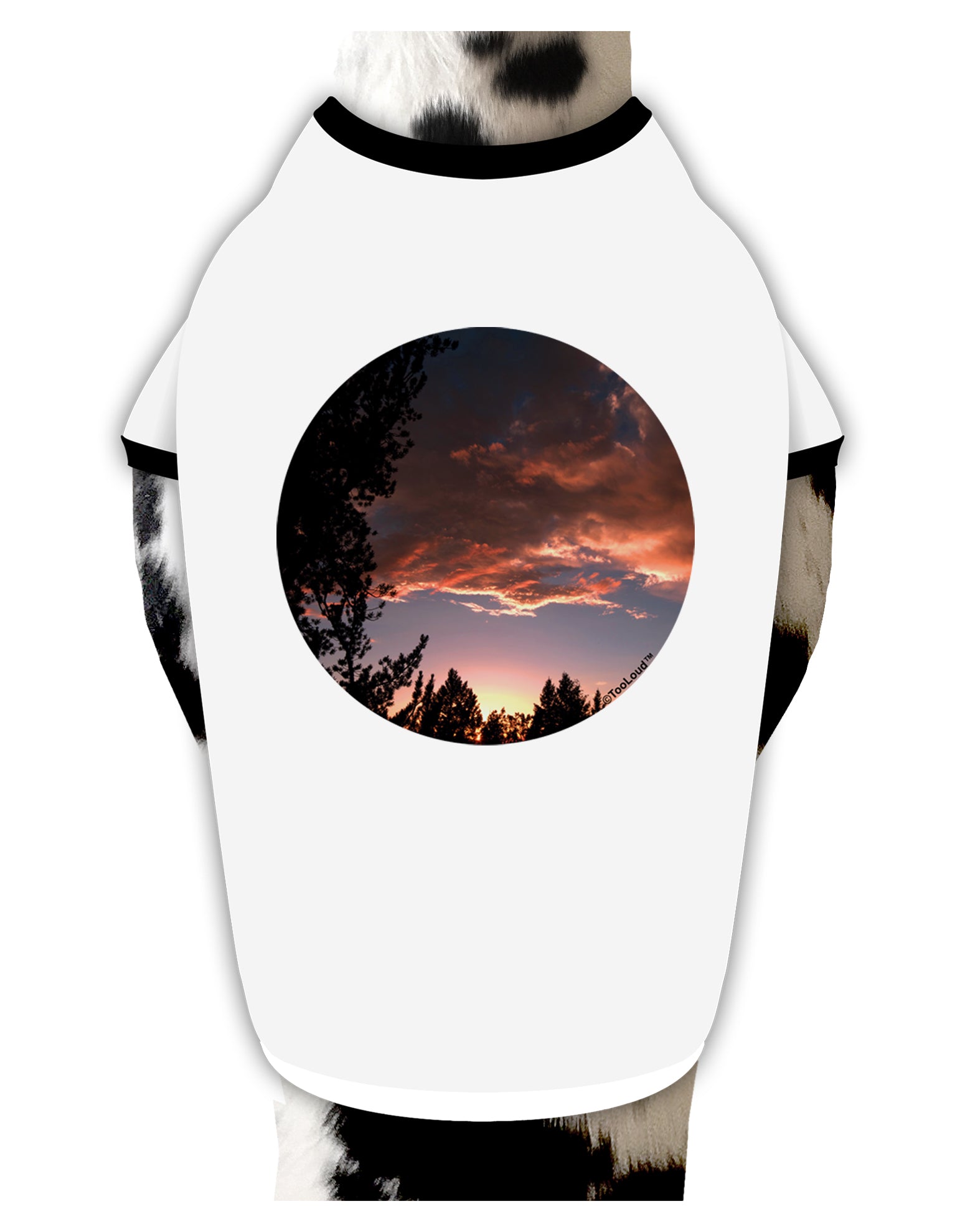 Forest Sunset Dog Shirt by TooLoud-Dog Shirt-TooLoud-White-with-Black-Small-Davson Sales