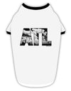 ATL Atlanta Text Stylish Cotton Dog Shirt by TooLoud-Dog Shirt-TooLoud-White-with-Black-Small-Davson Sales