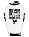 A Woman With Chickens Dog Shirt by TooLoud-Dog Shirt-TooLoud-White-with-Black-Small-Davson Sales