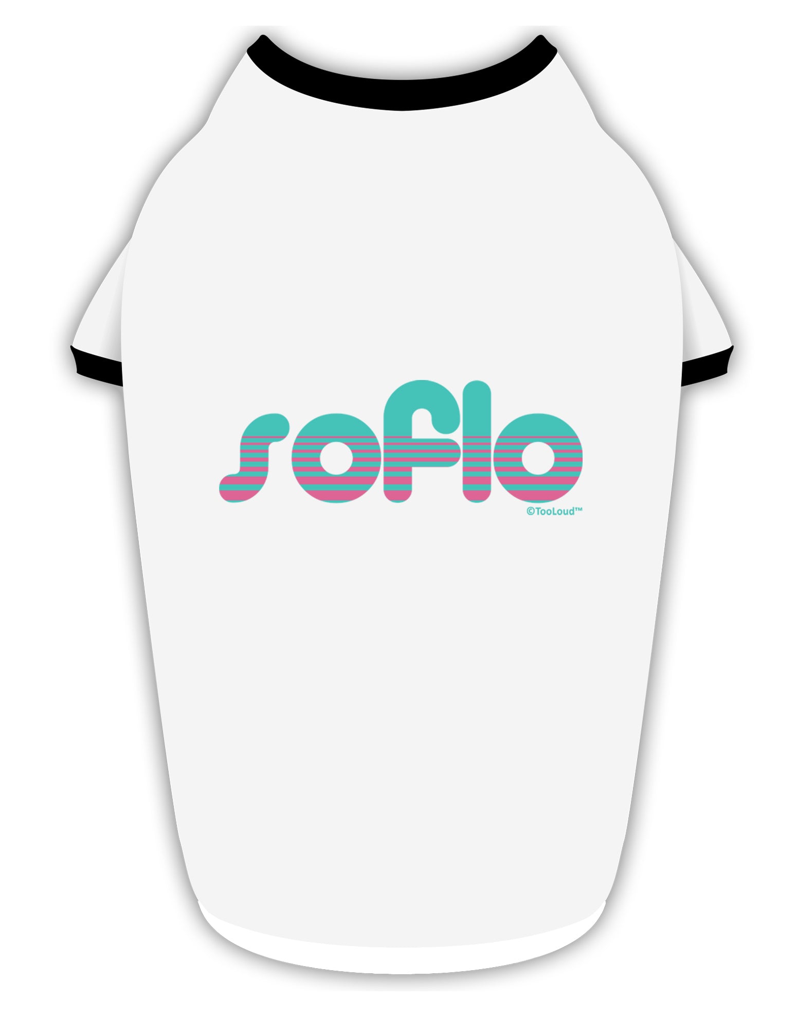 SoFlo - South Beach Style Design Stylish Cotton Dog Shirt by TooLoud-Dog Shirt-TooLoud-White-with-Black-Small-Davson Sales