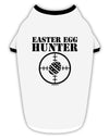 Easter Egg Hunter Black and White Stylish Cotton Dog Shirt by TooLoud-Dog Shirt-TooLoud-White-with-Black-Small-Davson Sales