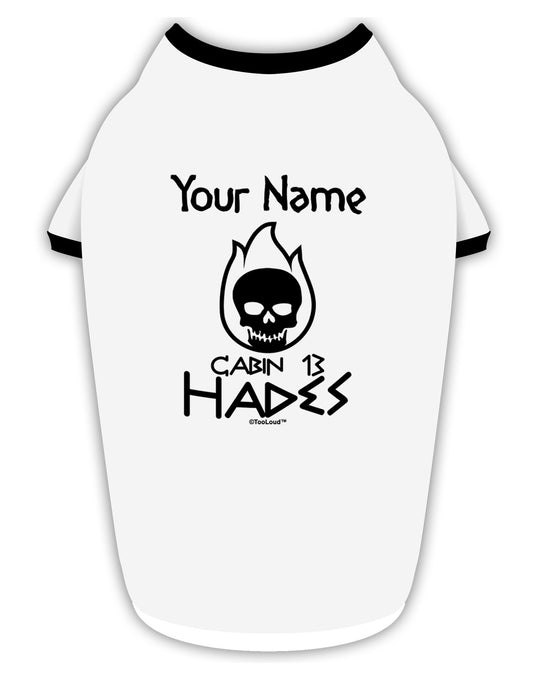 Personalized Cabin 13 Hades Stylish Cotton Dog Shirt-Dog Shirt-TooLoud-White-with-Black-Small-Davson Sales
