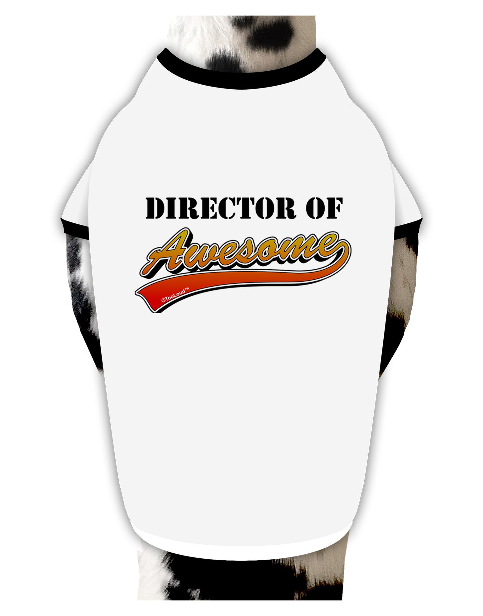 Director Of Awesome Dog Shirt-Dog Shirt-TooLoud-White-with-Black-Small-Davson Sales