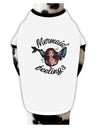 Mermaid Feelings Dog Shirt White with Black XL Tooloud