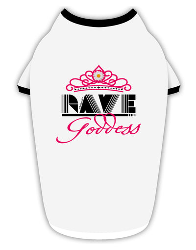 Rave Goddess Stylish Cotton Dog Shirt-Dog Shirt-TooLoud-White-with-Black-Small-Davson Sales