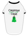 Begins With Christ Stylish Cotton Dog Shirt-Dog Shirt-TooLoud-White-with-Black-Small-Davson Sales