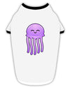Cute Jellyfish Stylish Cotton Dog Shirt by TooLoud-Dog Shirt-TooLoud-White-with-Black-Small-Davson Sales