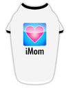 iMom - Mothers Day Stylish Cotton Dog Shirt-Dog Shirt-TooLoud-White-with-Black-Small-Davson Sales