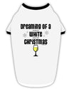 TooLoud White Wine For Christmas Stylish Cotton Dog Shirt-Dog Shirt-TooLoud-White-with-Black-Small-Davson Sales