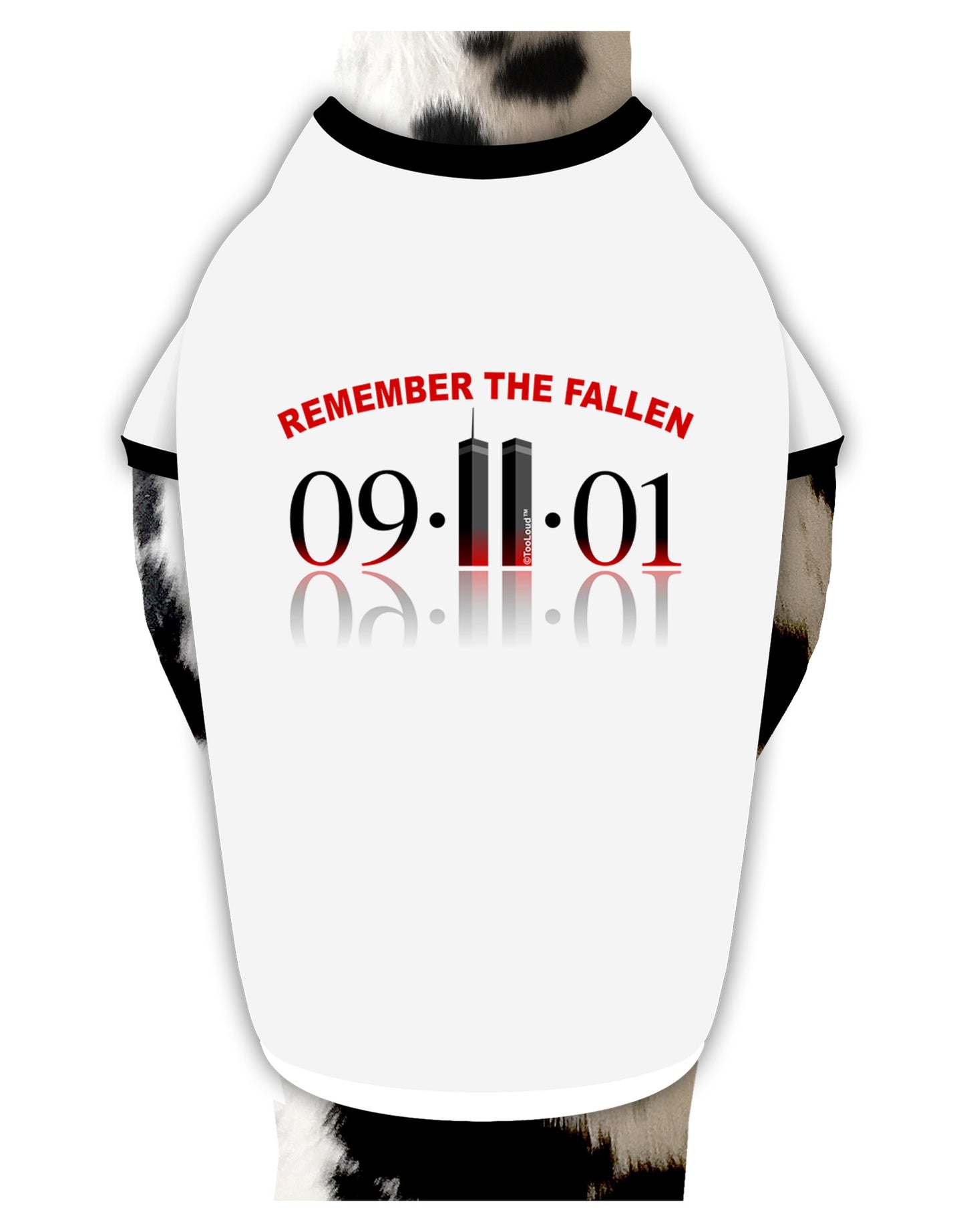 Remember The Fallen 91101 Dog Shirt-Dog Shirt-TooLoud-White-with-Black-Small-Davson Sales