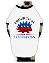 Proud To Be Libertarian Stylish Cotton Dog Shirt-Dog Shirt-TooLoud-White-with-Black-Small-Davson Sales