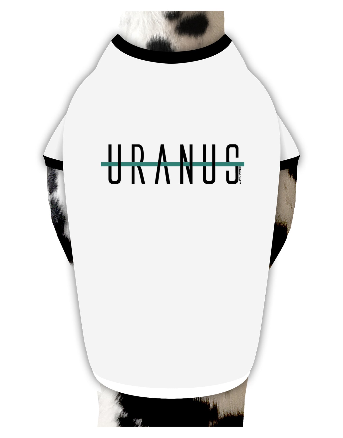 Planet Uranus Text Only Dog Shirt by TooLoud-Dog Shirt-TooLoud-White-with-Black-Small-Davson Sales