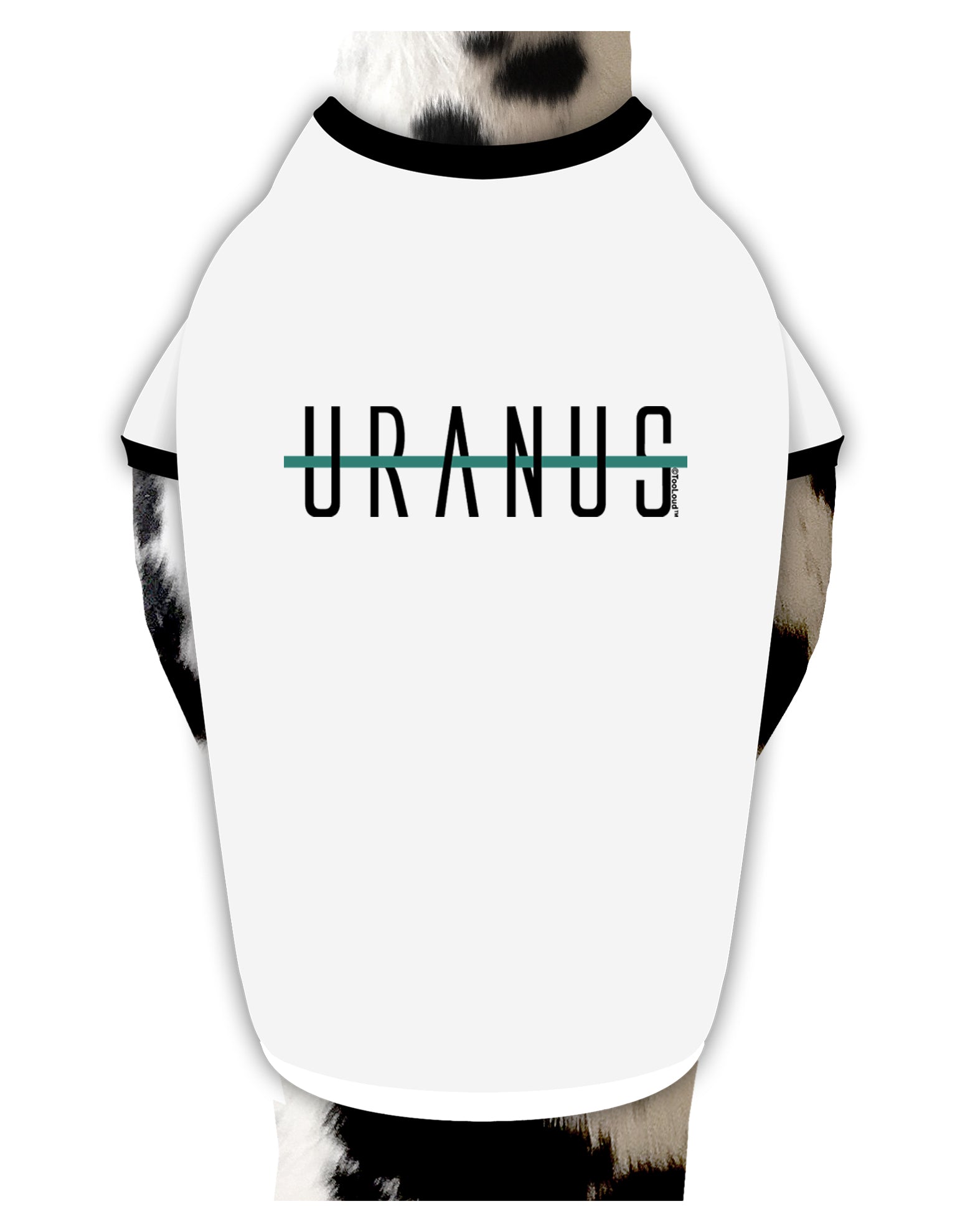 Planet Uranus Text Only Dog Shirt by TooLoud-Dog Shirt-TooLoud-White-with-Black-Small-Davson Sales