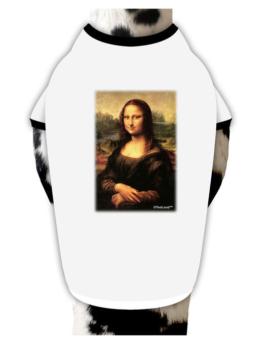 Mona Painting Dog Shirt-Dog Shirt-TooLoud-White-with-Black-Small-Davson Sales