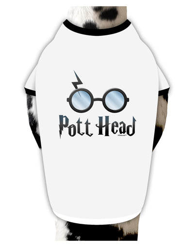 Pott Head Magic Glasses Dog Shirt-Dog Shirt-TooLoud-White-with-Black-Small-Davson Sales