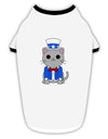 Patriotic Cat Stylish Cotton Dog Shirt by TooLoud-Dog Shirt-TooLoud-White-with-Black-Small-Davson Sales