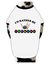 I'd Rather Be Bowling Dog Shirt-Dog Shirt-TooLoud-White-with-Black-Small-Davson Sales