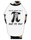 Sen-Pi Wishes You a Rad Pi Day Dog Shirt-Dog Shirt-TooLoud-White-with-Black-Small-Davson Sales