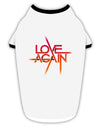 Love Again Typography Stylish Cotton Dog Shirt-Dog Shirt-TooLoud-White-with-Black-Small-Davson Sales