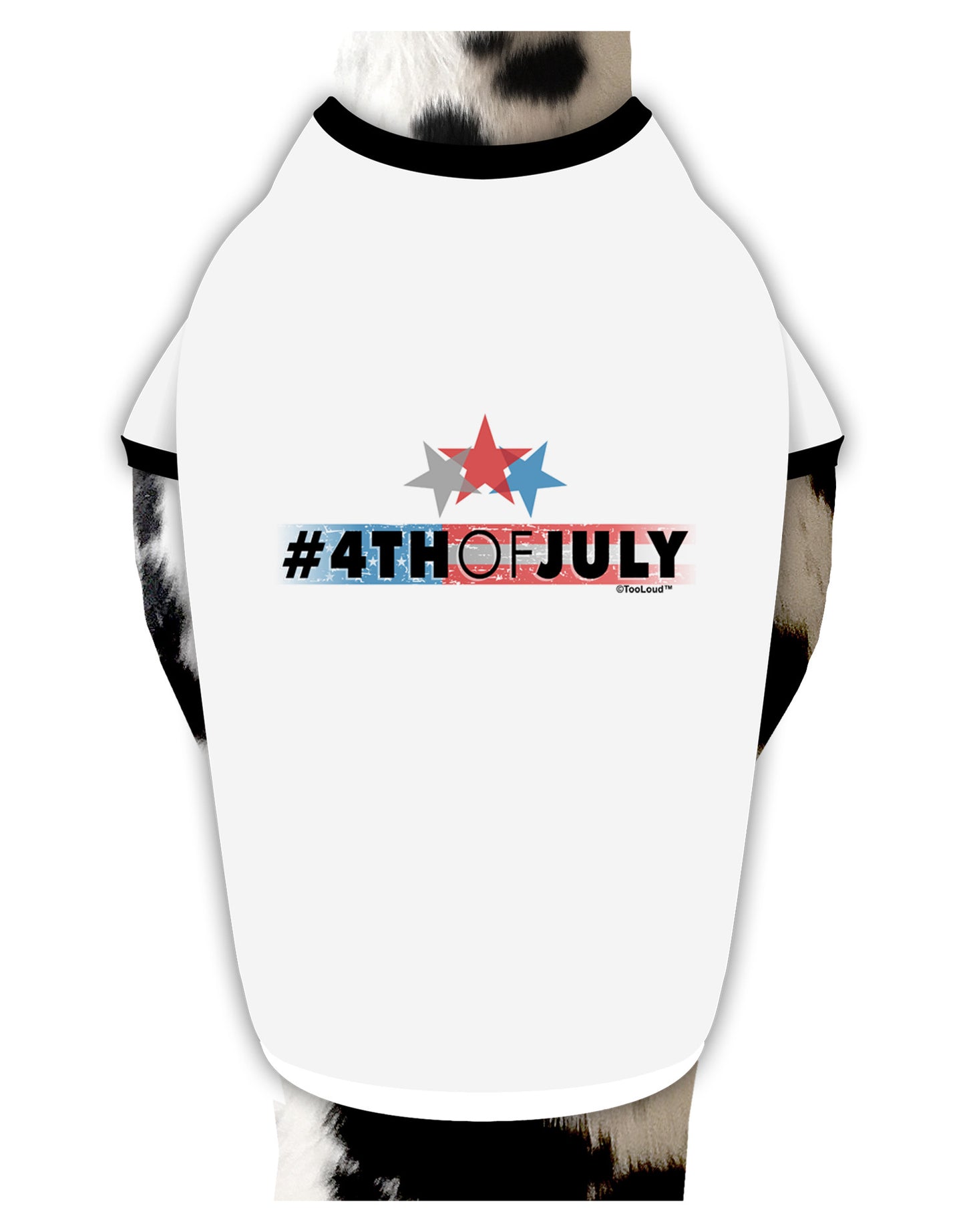 Hashtag 4th Of July Dog Shirt-Dog Shirt-TooLoud-White-with-Black-Small-Davson Sales