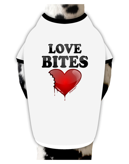 Love Bites Stylish Cotton Dog Shirt-Dog Shirt-TooLoud-White-with-Black-Small-Davson Sales