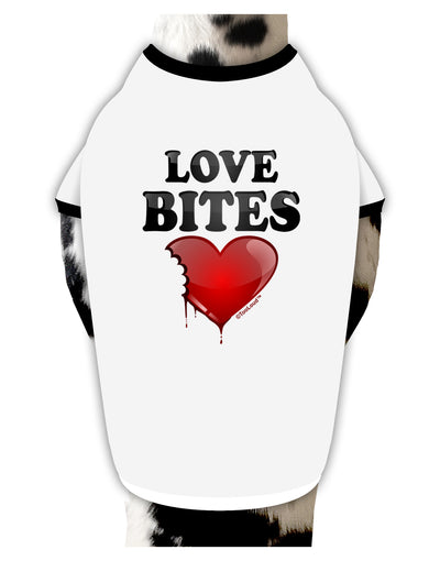 Love Bites Stylish Cotton Dog Shirt-Dog Shirt-TooLoud-White-with-Black-Small-Davson Sales