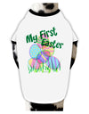 My First Easter Gel Look Print Dog Shirt-Dog Shirt-TooLoud-White-with-Black-Small-Davson Sales