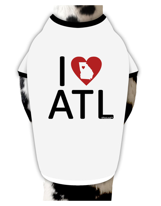 I Heart Atlanta Dog Shirt-Dog Shirt-TooLoud-White-with-Black-Small-Davson Sales