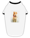 Golden Retriever Watercolor Stylish Cotton Dog Shirt-Dog Shirt-TooLoud-White-with-Black-Small-Davson Sales