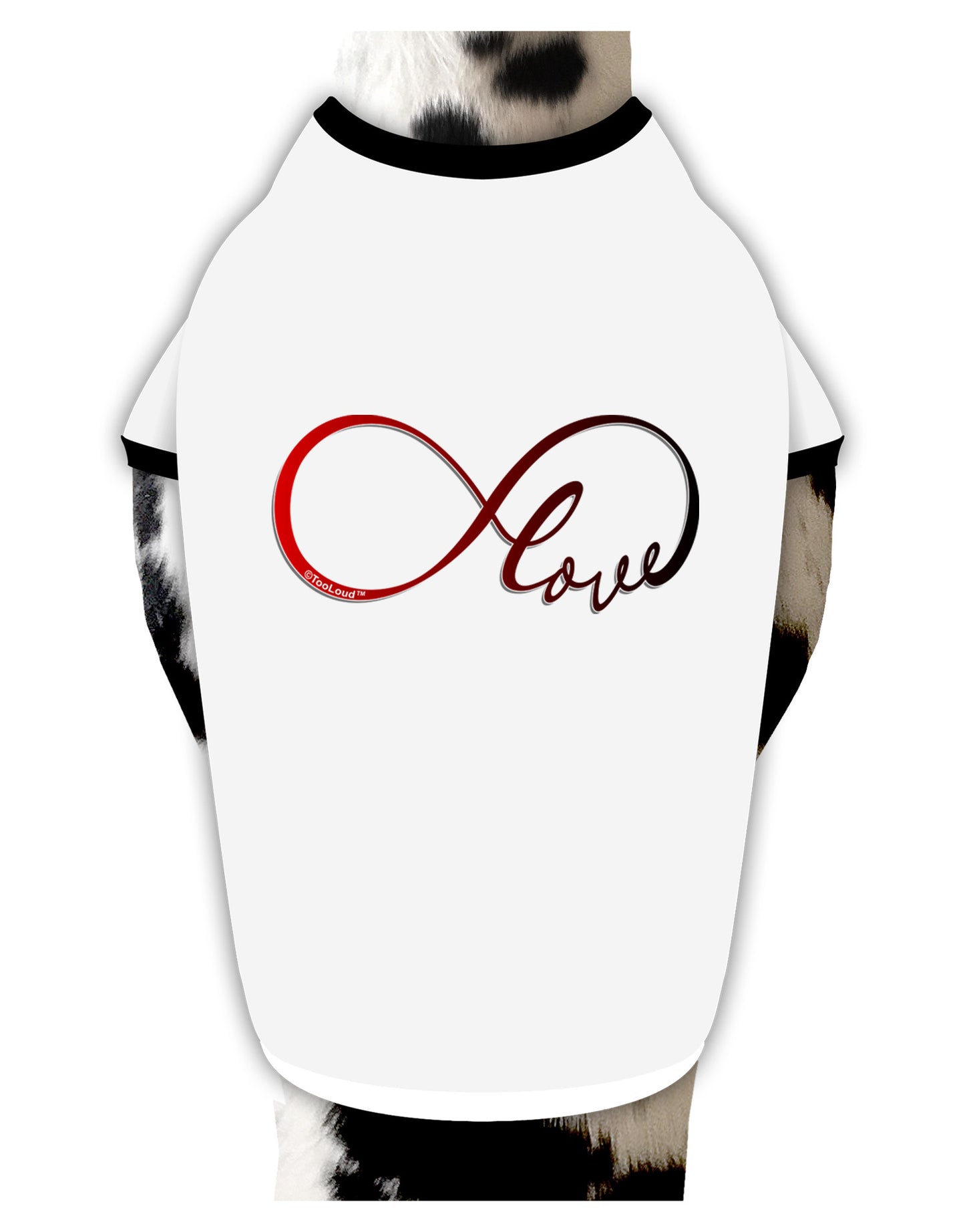 Infinite Love Dog Shirt-Dog Shirt-TooLoud-White-with-Black-Small-Davson Sales