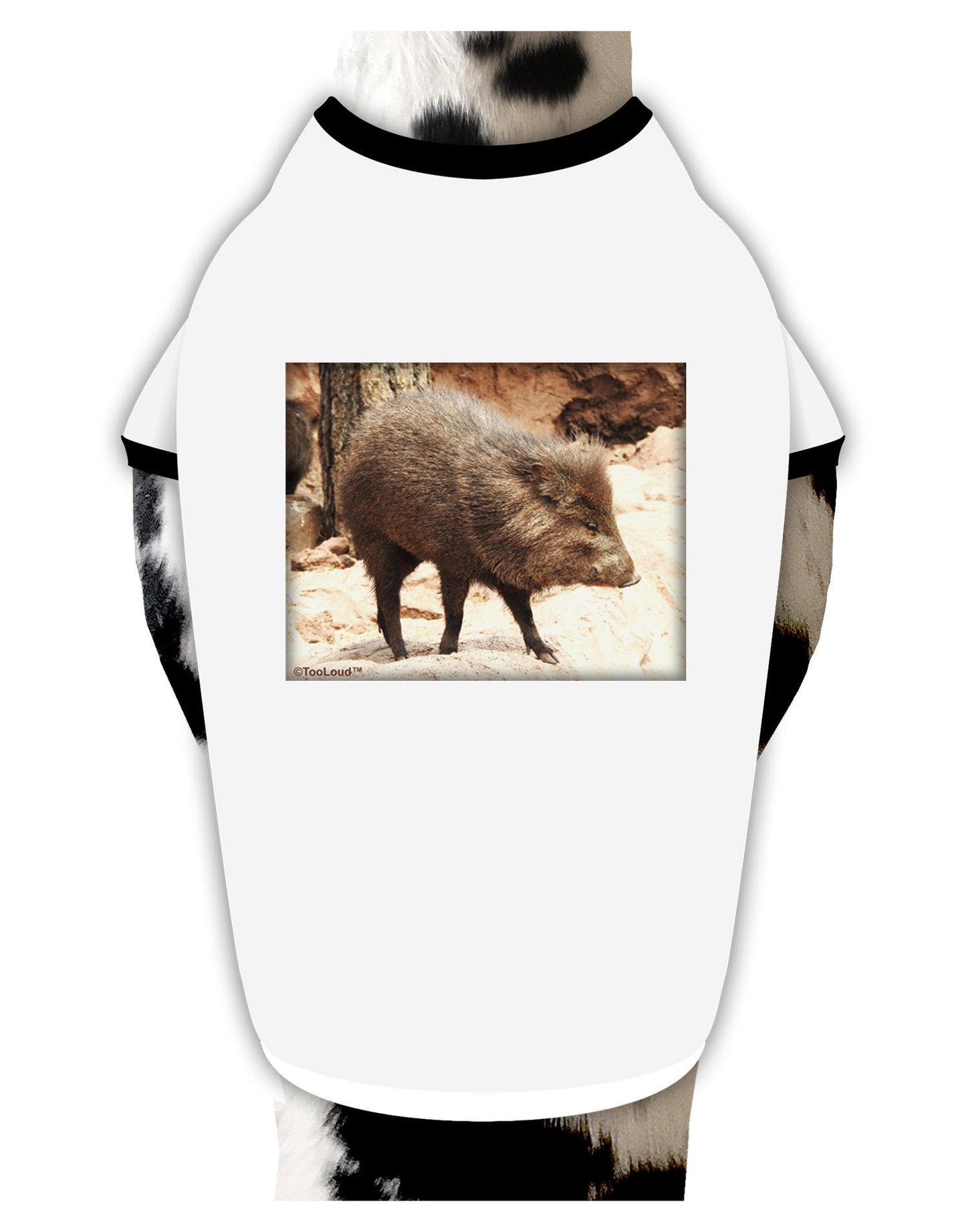 Little Javelina Dog Shirt-Dog Shirt-TooLoud-White-with-Black-Small-Davson Sales