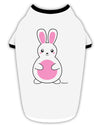 Cute Easter Bunny - Pink Stylish Cotton Dog Shirt by TooLoud-Dog Shirt-TooLoud-White-with-Black-Small-Davson Sales