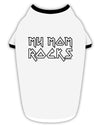 My Mom Rocks - Mother's Day Stylish Cotton Dog Shirt-Dog Shirt-TooLoud-White-with-Black-Small-Davson Sales